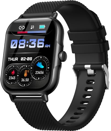 zaisia smartwatch Uomo Donna Smart Watch con Funzione Telefono 1,85 Pollici Touch Screen Fitness Tracker IP68 Impermeabile Orologio Fitness con contapassi, Multiple modalità Sport Orologio da Polso