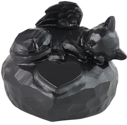 SZLIFE Pierre Tombale pour Animaux de Compagnie, Sculpture Animale, Statue de Jardin, Stèle Funéraire