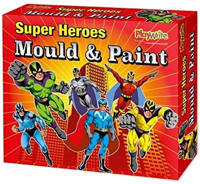Carousel Toys Make Your Own SuperHero Mould And Paint Fridge Magnet Craft Activity Set For Children