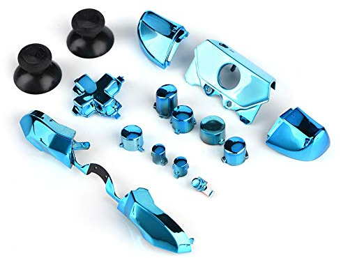 Knopfersatz für Xbox JoystickFull Button-Set DIY,eingestellt Ersatz Tasten Gamepad-Taste für Xbox One 3.5mm Jack Controller(Blau)