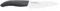 KYOCERA Keramikmesser, Santokumesser, Griff aus Biokunststoff aus Zuckerrohr, Klinge 14 cm, Klinge aus Zirkoniakeramik, extrem scharf, spülmaschinengeeignet, FK-140 WH-BK BIO, Schwarz