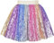 Mädchen Rock Regenbogen Einhorn Pailletten Funkelnd Tutu Tanzen Gr. 98-104