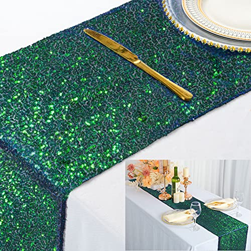ShinyBeauty Tischläufer mit Pailletten, 30,5 x 183 cm, Heimdekoration, für Party, Bankett, Geburtstagsfeier, für Kinder