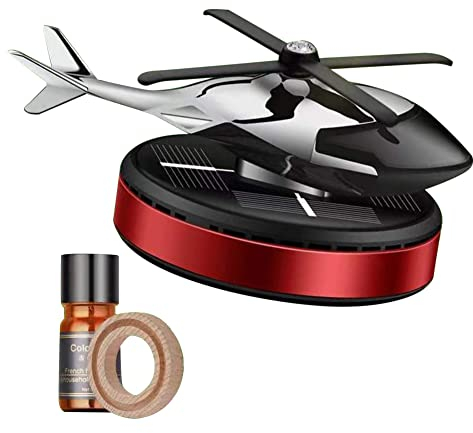 Auto Armaturenbrett Deko, MoreChioce Solorfigur Flugzeug Auto Diffusor Dekoration Charm Wackelfiguren Dekoratives Spielzeug Tischdeko Auto Schmuckzubehör für Männer Frauen,Rot
