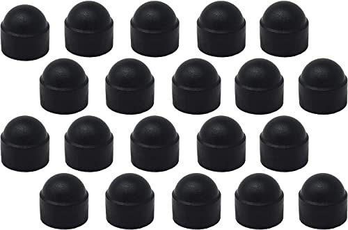 Design61 20x Runde Sechskant Schutzkappen M16 x SW24 mm mit Innensechskant für Muttern und Schraubenköpfe