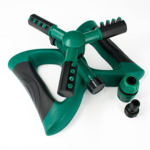 Senston Ogeenier Garten Sprinkler Automatischer 360 Grad Rotierender Rasensprenger Sprenger für Garten, Rasen