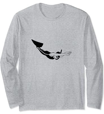 Monoflosse Schwimmen Langarmshirt