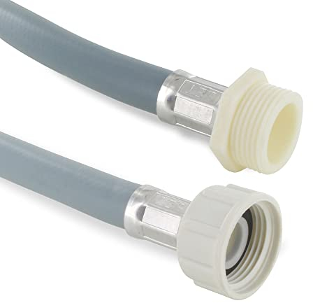 DEKAROX 2,5m Zulaufschlauch Schlauchverlängerung 25°C 3/4 gerade/gerade universal für Waschmaschine Geschirrspüler Waschtrockner