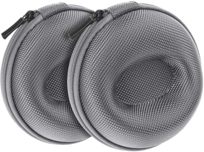 Ldirect 2 scatole da viaggio per orologi da polso con chiusura lampo, per orologi da polso e smartwatch fino a 50 mm (grigio)