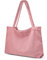 X SIM FITNESSX Unisex Umhängetasche Cord Tasche Tote Bag Damen Shopper Fashion Stofftasche für Alltag/Büro/Schule/Reisen (PINK)