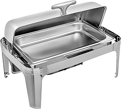 Set scaldavivande in acciaio inossidabile, set scaldavivande da 9 litri, buffet scaldavivande, set professionale scaldavivande per catering, buffet e feste