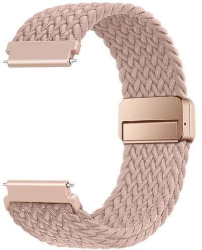22mm Watch Straps Braided Magnetic for Samsung Galaxy Watch 3 45mm, Galaxy Watch 46mm,Venu 3,Gear S3 Frontier/Classic,Fossil Gen 5/Men's Gen 4/Women's Gen 4,Huawei GT/GT 2, Nylon Watch Bands for All