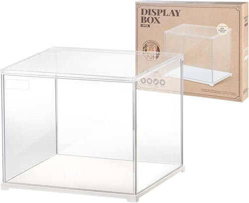 ROBOTIME Dust Cover for Miniature House Kit 27x22x22.5 cm Age 14+, Stackable Acrylic Display Case with Door Dustproof Prevention