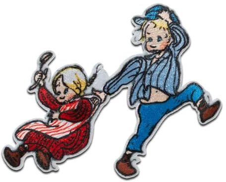 Mono-Quick 1806x Michel aus Lönneberga Applikation, Bügelbild, Patch, Aufnäher, Ida (18061 - Michel mit Ida)