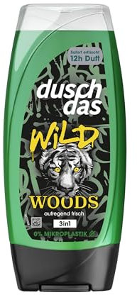 Duschdas 3-in-1 Duschgel & Shampoo Wild Woods Exclusive Edition Duschbad mit aufregend-frischem Duft sorgt für einen erfrischenden Start in den Tag 225 ml 1 Stück