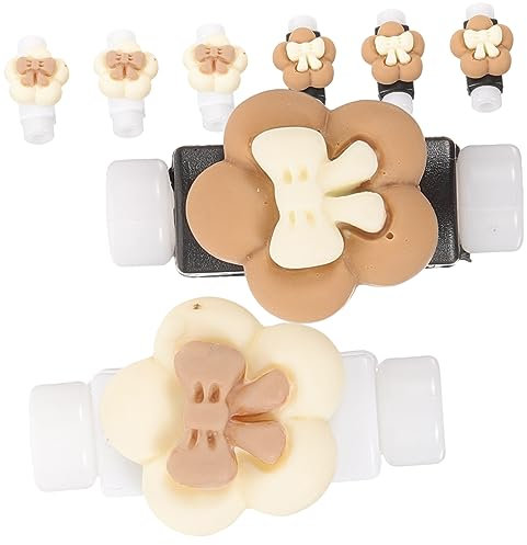 HAWILLOSCH 8pcs Fruit Data Cable Sleeve Unique Cable Line Protectors Cable Protector Bowknot Shaped Charger Cover Data Cable Cover Charger Protector Data Lines Protective Cover Resin