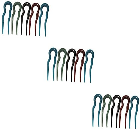 Healeved Lot De 3 Pinces Décoratives En Forme De U Pour Chignons 5 Pièces X 3