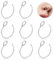 JeiibrZui 8 Stück 8mm Fake Nasenpiercing Nasenringe, Edelstahl Fake Piercing Nase Gesicht Piercing Nase Lippenohrringe, Fake Ohr Helix Knorpelring für Männer Damen