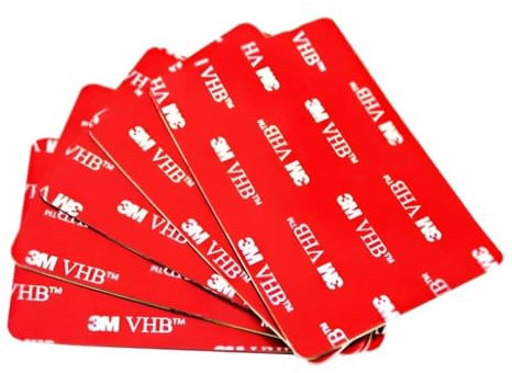 3M VHB Double face extra fort - Lot de 15 Tampons double face 3m puissant, fixations sans clou ni vis, Alternative pate a fixe - 50mm x 25mm - 3m double face résistant et facile à utiliser
