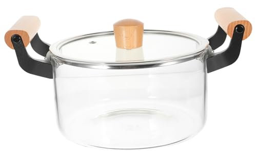 Ciieeo Olla De Vidrio Transparente Olla De Sopa Ollas De Vidrio Transparente Para Cocinar Gachas Olla De Cocina Casera De 2 5 L
