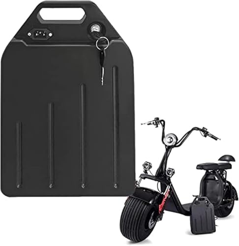 E-Bike Fahrrad Pedelec Akku 60V 20Ah 25Ah 30Ah Lithium-Ionen Akku mit BMS und Ladegerät wasserdichter PVC-Akku eingebauter BMS für E-Scooter 200W 500W 750W 1000W 1500W Motor 60V 25AH
