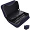 NUOBESTY Portafoglio Porta CD in Denim con capacità 60/128 Custodia Porta CD in Tessuto Organizer Portatile Apertura con Cerniera Elegante Contenitore