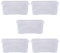 Wham Crystal Plastic Storage Boxes With Lids Home Office Stackable Nestable Container Box, 45L Easy fit Underbed Protective Storage Box, 60 x 40 x 25 cm - Tint Clear (Set of 5)