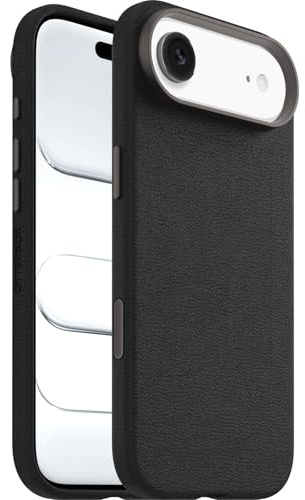 OtterBox Symmetry Series Cactus Leather MagSafe Hülle für iPhone Air, stoßfest, sturzsicher, dünne Schutzhülle, 3X getestet nach Militärstandard, Schwarz
