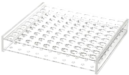 mophrati Mehrzweck Organizer aus Acryl für ätherische Ölflaschen und Pinsel mit 100 Löchern für einfachen Zugriff.