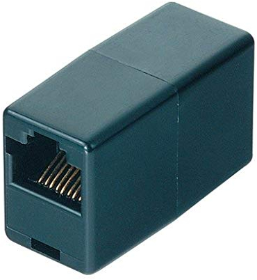 Hama ISDN-Adapter Modular-Kupplung 8P8C - Modular-Kupplung 8P8C, Schwarz