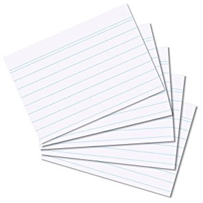 1000 Herlitz Karteikarten DIN A8 / liniert / Farbe: weiß