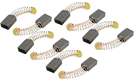 sourcing map Escobillas de Carbón 10 Piezas, 12mm x 8mm x 5mm, para Taladro de Mano, Soplador, Licuadora, Herramienta Eléctrica, Pieza de Reparación de Repuesto