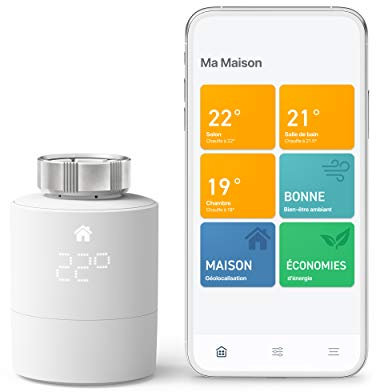 tado° Testa Termostatica Intelligente Kit di Base V3+ - Gestione intelligente del riscaldamento, facile installazione fai da te, Progettato in Germania