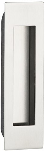 Gedotec Design Möbelgriff eckig Muschelgriff Edelstahl Einlassgriff Schiebetür - SLIDO | Griffschale Edelstahl matt | 155 x 45 mm | 1 Stück - Schiebetür-Muschel zum Einlassen für Schubladen & Türen