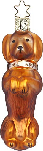 Inge Glas - Christbaumschmuck, Baumschmuck - Dackel - Glas - 9,5 cm