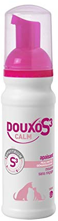 DOUXO S3 Calm Mousse, Soin apaisant sans rinçage pour Chiens et Chats avec des Allergies, des démangeaisons ou des rougeurs, 150ml