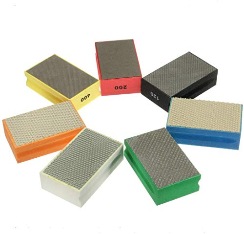 Diamantschleifklotz Diamant-Schleifblock zum Polieren von Stein, Glas, Fliesen, Beton, Granit, Marmor (90 x 55 mm)