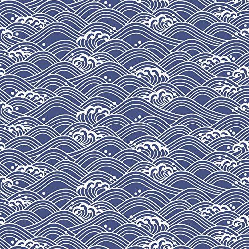 16 Servietten Blaue Wellen Maritim 33 cm geprägt