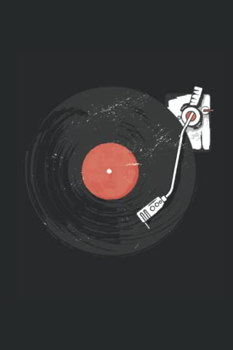 Notizbuch: Plattensammlung Notizbuch | 6x9 Zoll DIN A5 | 120 Seiten Punktraster | Schallplatten Notizheft | Plattenspieler Tagebuch | Schallplatte Schreibheft | Musik Geschenk