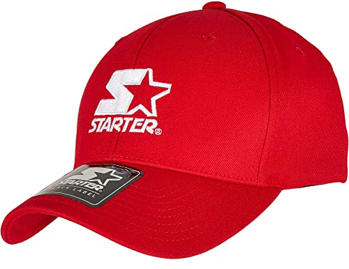STARTER BLACK LABEL Herren Starter Logo Flexfit cityred, S/M