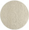 the carpet Foxy Shaggy Teppich - Hochflor Teppich Wohnzimmer & Schlafzimmer Rund - Waschbar & rutschfest - Creme 120 x 120 cm