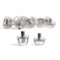 STUDIAMONDS Gummistollen für Fußballschuhe - 12X Fußballstollen Standardgewinde mit 2X Stollenschlüssel-TPU Studs (Transparent)