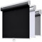 AOSKY Cordless Roller Shades Blackout Blinds for Windows (23 W x 72 H, Black) Room Darkening Rolled Up Shades with Spring System, UV Protection Window Shades Door Blinds for Home and Office