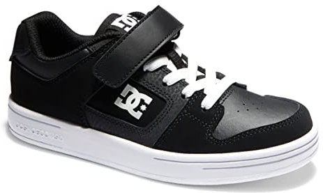 DC Shoes Manteca 4 V - Leather Shoes for Kids - Lederschuhe - Kinder - 34 - Schwarz