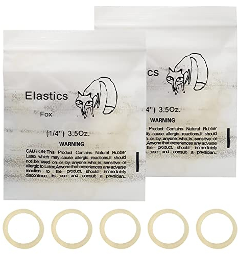 Orthodontic Elastics Bands, 2 Packs Dental Elastic Latex Rubber Bands, Elastics Braces Teeth Accessory for Braces Great Dentist, Dreadlocks, Braids, Braces Teeth Gap (Fox 1/4) A7YKXPQ