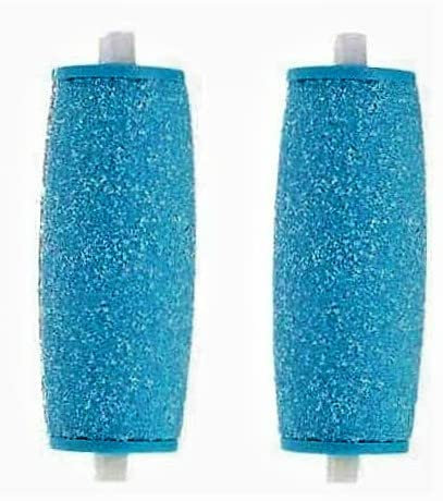 Recharges de rouleaux de rechange pour lime électrique à pieds, compatibles avec lime à pieds Scholl Express Pedi, extra grossière, régulière et lisse (bleu standard grossier, 2)