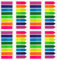 OWLKELA 1600pcs Sticky Tabs, 8 Colour Index Tabs, Translucent Tape Flags for Page Marking, Writable Sticky Notes for School and Office Supplies