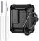 OTOPO Protective Cover with Cleaning Pen, Compatible with Apple Airpod 1/2 Case, Shockproof Rugged Shell for iPods Case (Black)