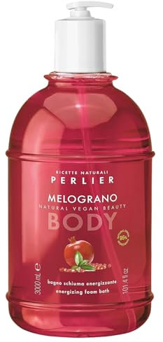 Perlier Bagno Schiuma Energizzante, Profumato Al Melograno 3L Con Dosatore