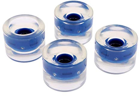 Eighosee Longboard-Räder, 60 mm, 78 A, mit Kern, leuchtendes Skateboard-Zubehör, Blau, 4 Stück